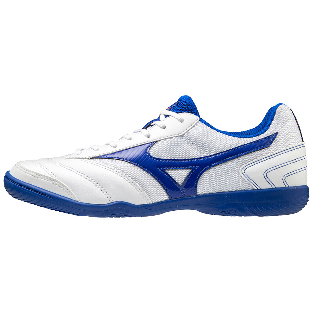 Zapatos De Futbol Mizuno MRL Sala Club IN Hombre Blancas/Azules España QCPW-97158